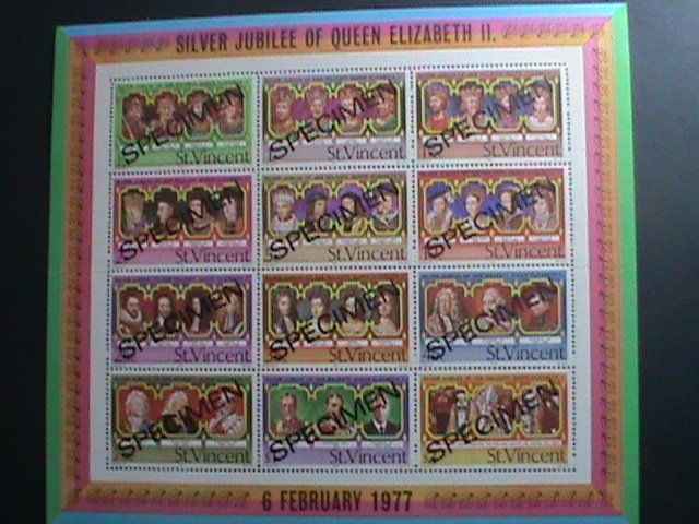 ​ST.VINCENT-SPECIMENT-1977-SC#494a SILVER JUBILEE OF QUEEN ELIZABETH II- MNH