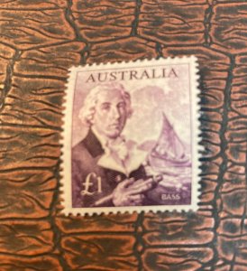 KAPPYSTAMPS  AUSTRALIA #378 GEORGE BASS WHALEBOAT MINT NH  H306