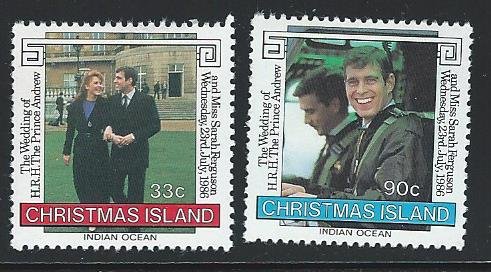 Christmas Island   mnh    s.c.# 187 - 188