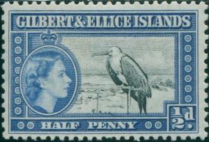 Gilbert & Ellice Islands 1956 SG64 ½d Great Frigate Bird QEII MNH           