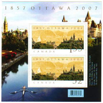 CANADA - #2213 OTTAWA 150th BIRTHDAY SOUVENIR SHEET
