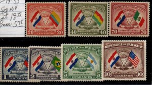 Paraguay C147-C153 Set Mint hinged