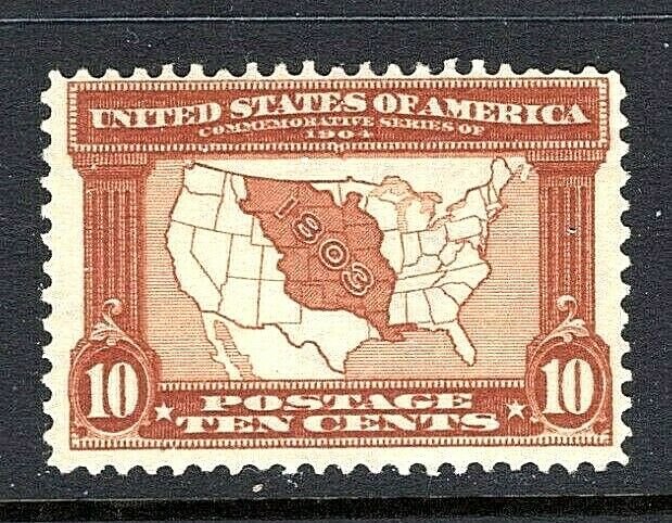 [ST]    US #327 SOUND Mint-NH 1904 LOUISIANA PURCHASE CENTENNIAL EXPO 