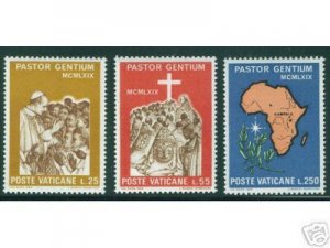 VATICAN Scott 473-475 MNH** 1969 Pope Paul VI Uganda set
