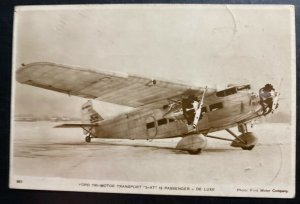 1930 New York USA RPPC Postcard First Flight cover FFC To Dallas TX Dirudonne