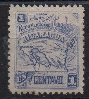 NICARAGUA - 1897 - COAT OF ARMS - UN - 1 -