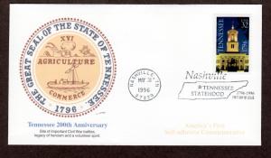 U.S. 1996 FDC Tennessee!