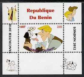 BENIN - 2009 - Disney 101 Dalmatians #1 - Perf De Luxe Sheet - MNH-Private Issue
