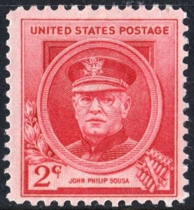 SC#880 2¢ Famous Americans: John Phillip Sousa Single (1940) MNH