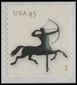 US 4617 Weather Vanes Centaur 45c single (1 stamp) MNH 2012