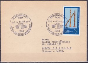 Germany, DDR, 1983, Letter Eisenhuttenstadt to Vilnius dtd 1983,