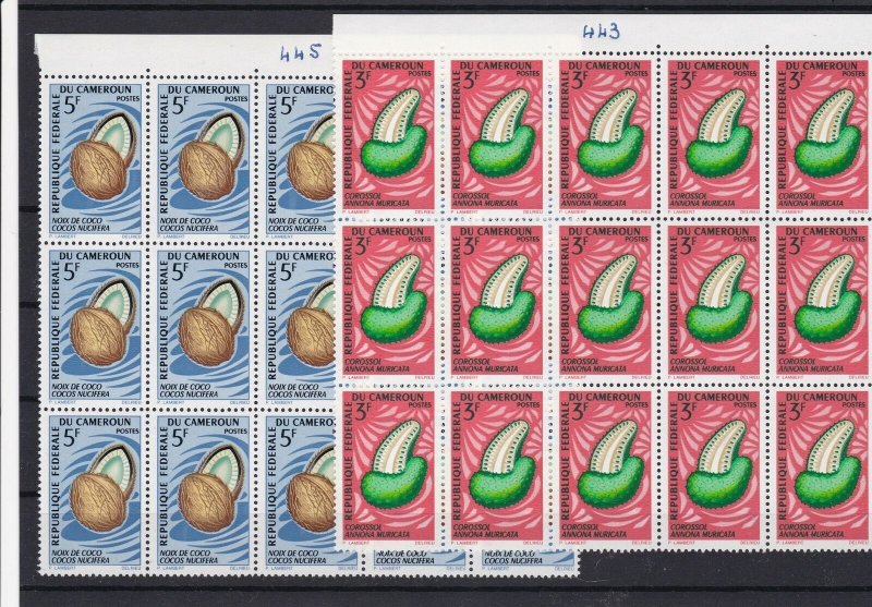 Cameroun Fruits Mint Never Hinged Stamps Blocks ref R 18345 