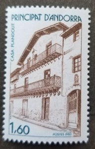 *FREE SHIP Andorra Architecture 1983 House Plandolit Ordino (stamp) MNH