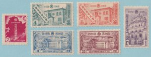 MANCHUKUO 121 - 126  MINT NEVER HINGED OG ** NO FAULTS VERY FINE! - P788