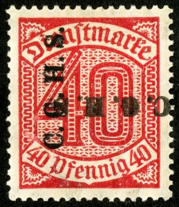 Upper Silesia Stamps Double Overprint Also On Reverse