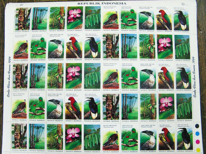 Indonesia Stamps # 1592 Lot Of 22 Sheets