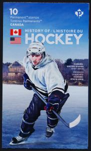 Canada 3041a Booklet MNH History of Hockey, Sports