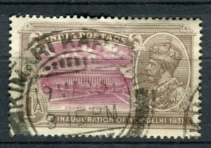 INDIA; 1931 early GV New Delhi issue fine used Shade of 1a. value,