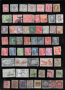 WORLDWIDE Mixture Lot Page #626  PAGE of 50+ Stamps. Collection / Lot