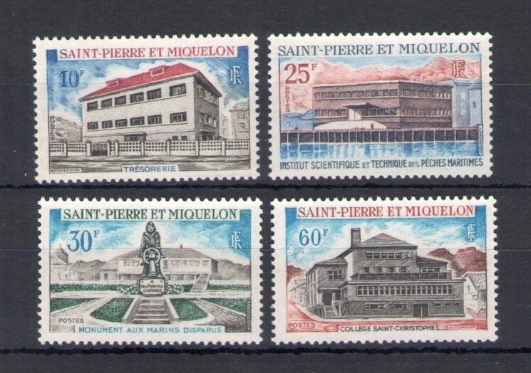 1969 Saint Pierre et Miquelon, Monumenti - Yvert no. 387-90 - 4 values - MNH**