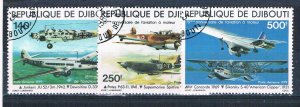 Djibouti C124-26 Used set Planes 1979 (HV0218)