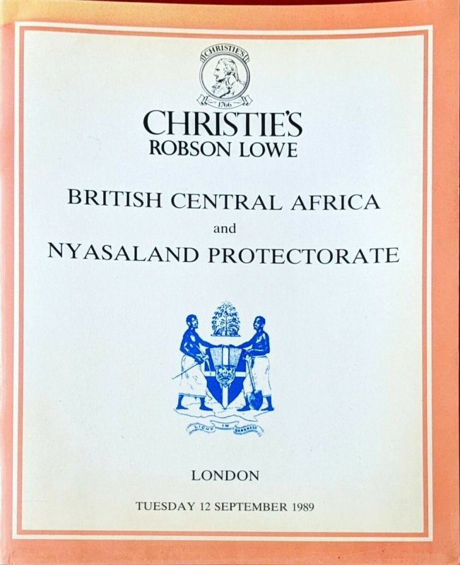 Auction Catalogue BRITISH CENTRAL AFRICA and NYASALAND PROTECTORATE