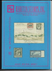 Raritan Auction Catalog # 90,Worldwide Rare stamps,Mostly Russia,Baltic,Ukraine