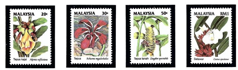 Malaysia 480-83 MNH 1993 Wildflowers