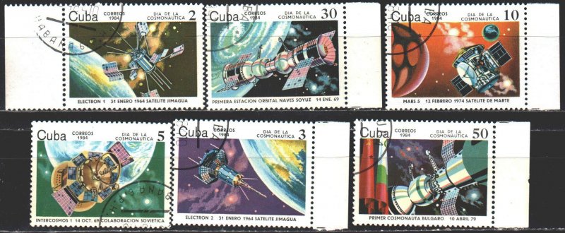 Cuba. 1984. 2844-49. Rockets, space. USED.