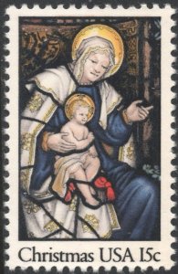 SC#1842 15¢ Madonna and Child Single (1980) MNH