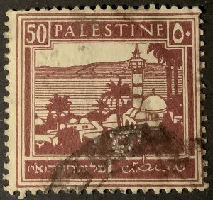 PALESTINE. BRITISH MANDATE. 20 m. Deep dull purple SG #100 Lot of 8 stamps used