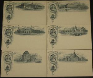 UPSS #Ex62a-73a (set No. 7b) Complete set 12 1892 Columbian Expo “Koehler cards