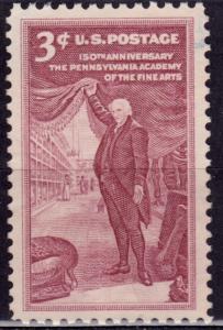 United States, 1955, Fine Arts Academy, 3c, sc#1064, used