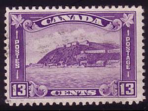 201 Canada 13c KG V Medallion issue, used cv $2.50