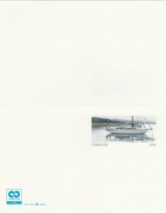 Scott#UY50 UPSS#MR60 Un Folded US Postal Reply Card
