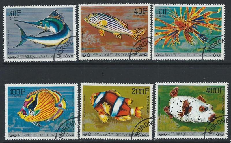 COMORO ISLANDS SC# 268-73 F-VF U 1977