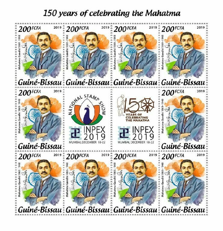 Z08 GB191010c GUINEA BISSAU 2019 Mahatma Gandhi MNH ** Postfrisch