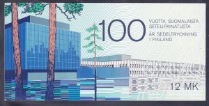 Finland 706 MNH 1985 Banknote Centenary Complete Booklet of 8 Very Fine