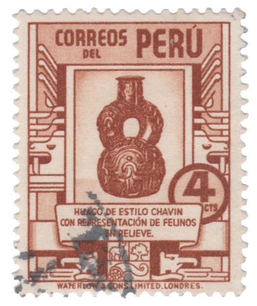 PERU STAMP 1938 SCOTT # 376. USED. # 4