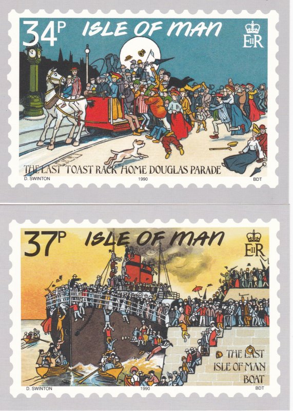 Isle of Man # 413-417, Humorous Post Cards, Maxi Cards, Mint Unused