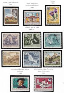 Austria  1986, most MNH