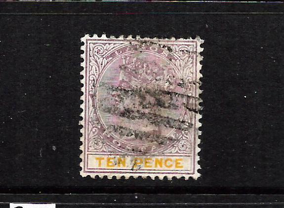 LAGOS  1887-02  10d   QV  FU    SG 37