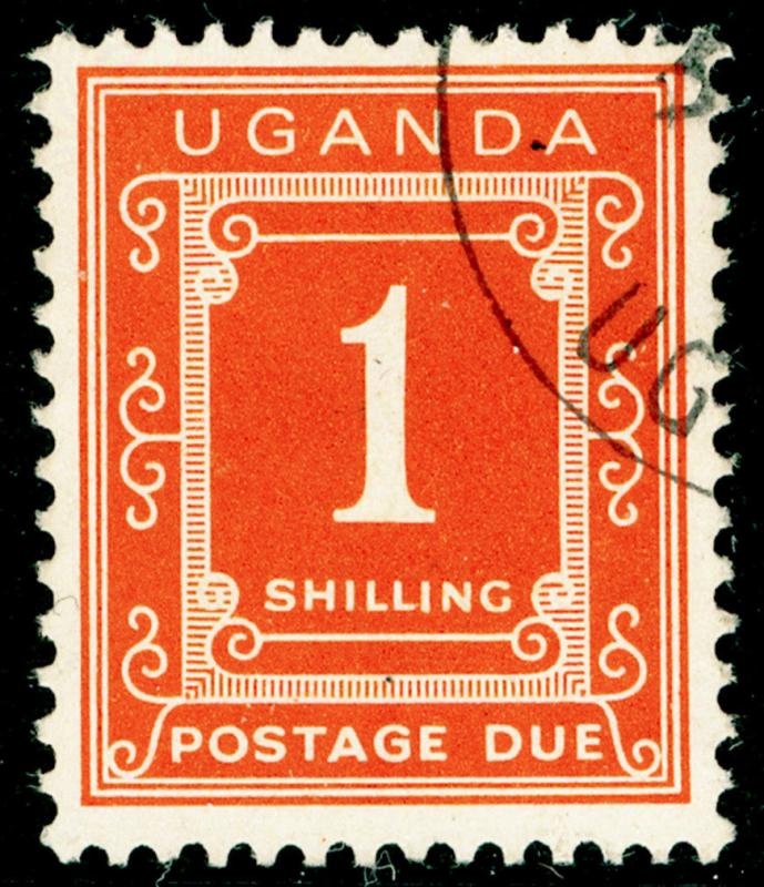 UGANDA SGD6, 1s orange, FINE USED, CDS. Cat £13.