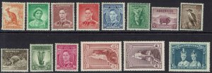 AUSTRALIA 1937 KGVI ROBES PICTORIAL SET