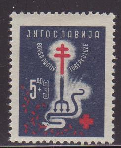 Yugoslavia B151 - Mint-H - Dying Serpent / Red Cross