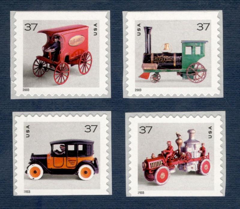 3642a-3645a Antique Toys Dated 2003 Booklet Set Mint/nh Free Shipping (A-383)