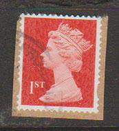 GB QE II Machin SG U2968e - 1st vermillion  - date code M15L - Source  T 