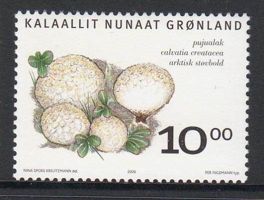 Greenland MNH 2006 Scott #478 10k Calvatia creatacea - Mushrooms