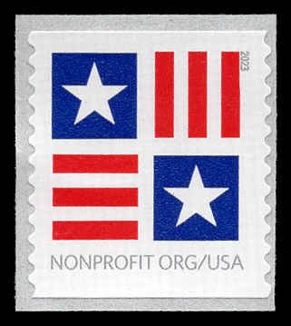 USA 5756 Mint (NH) Patriotic Block (Non-Profit 5c)