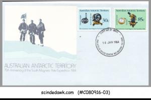 AUSTRALIAN ANTARCTIC TERRITORY- 1984 75TH ANNIV. OF POLE EXPEDITION 2V COVER